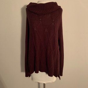 *SALE* Burgundy  Cowl Neck Sweater